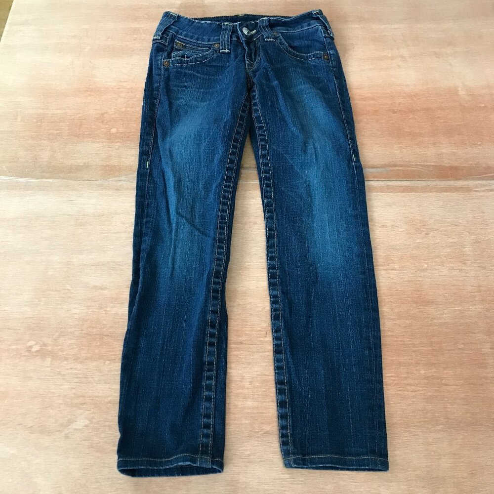 True Religion Women's Straight Leg Jeans - Dark Blue